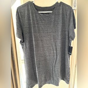 TORRID size 1 (14-16) SS weathered black rounded neck tshirt NWT